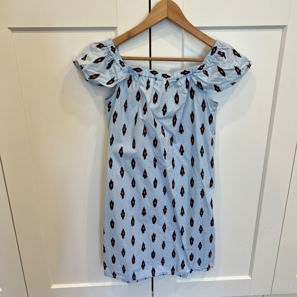 J Crew Light Blue Cotton Dress
